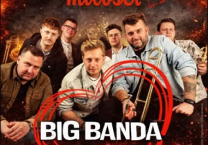 Plakat zwiera informacje: Miejskie Centrum Kultury w Bełchatowie zaprasza do koncert z okazji „Dnia Matki w rytmie miłości Big Banda” 24.05.2026 r. o godzinie 17:00.